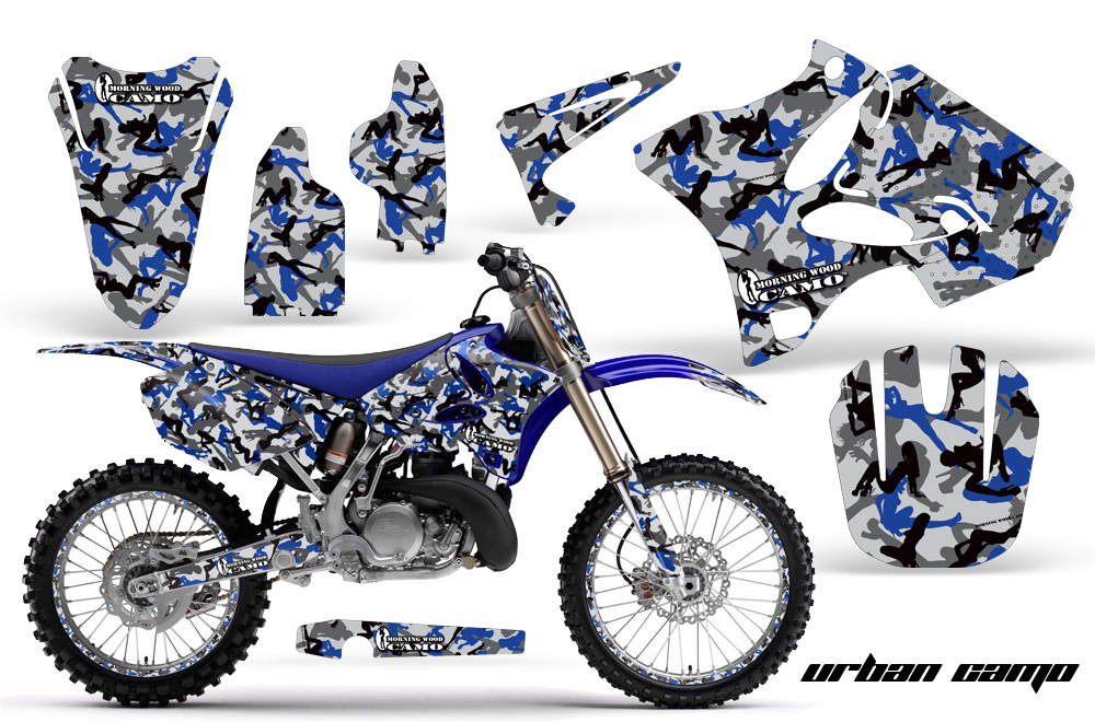 Yamaha YZ125 YZ250 96-11 Graphics Kit UC BL NPs